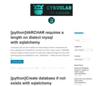 Cyruslab.net(Try Harder) Screenshot