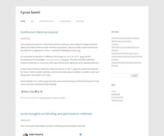 Cyrussamii.com(Cyrussamii) Screenshot