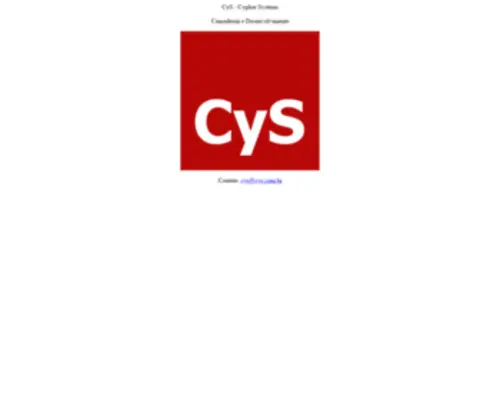 CYS.com.br(CYS) Screenshot