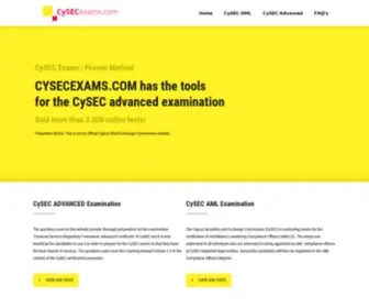 Cysecexams.com(The aim of the underlying course) Screenshot