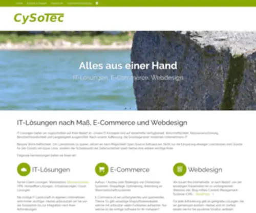 Cysotec.de(IT-Lösungen nach Maß, Netzwerktechnik und Webdesign) Screenshot