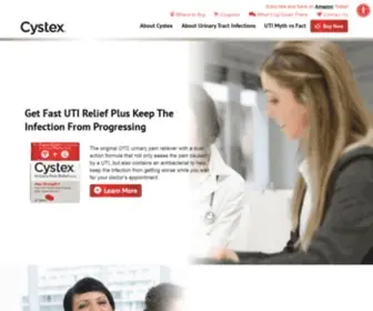 CYstex.com(OTC Urinary Health and Pain Relief) Screenshot