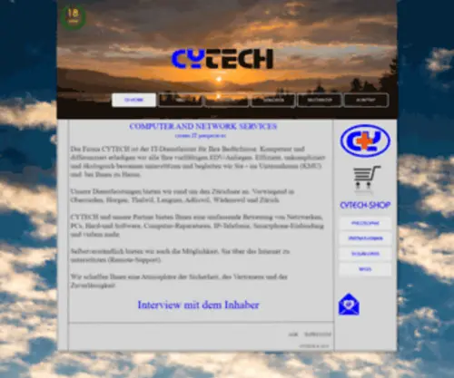 Cytech.ch(CYTECH PC & Netzwerk Support) Screenshot