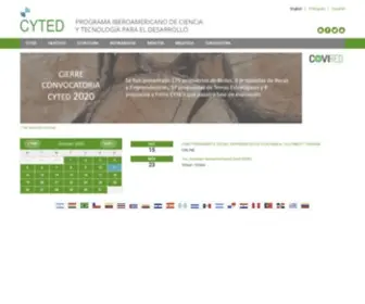 Cyted.com(Banner HOME) Screenshot