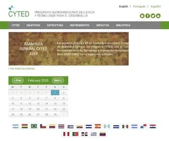 Cyted.org(Programa CYTED) Screenshot