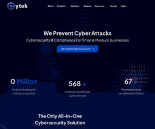 Cytek.com(Dental cybersecurity experts) Screenshot