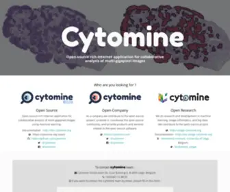 Cytomine.be(An open) Screenshot