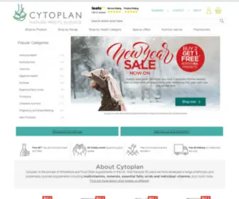Cytoplan.co.uk(Wholefood, Organic, Vegan Supplements) Screenshot