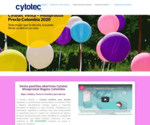 Cytotecbogota.com(Cytotecbogota) Screenshot
