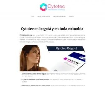 Cytotecbogota.org(Cytotec Bogotá) Screenshot