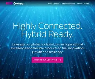 CYxtera.com(Global Data Center) Screenshot
