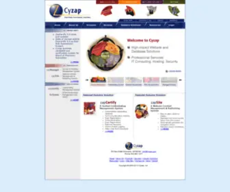 Cyzap.com(Web Solutions for Credentialing) Screenshot