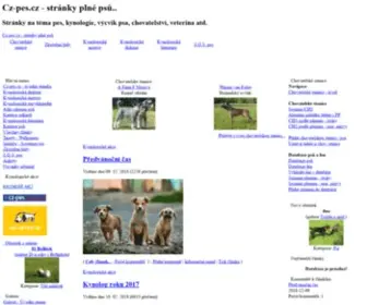 CZ-Pes.cz(Stránky plné psů) Screenshot