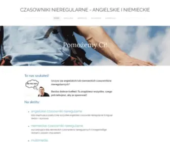 Czasownikinieregularne.pl(ANGIELSKIE I NIEMIECKIE CZASOWNIKI NIEREGULARNE) Screenshot