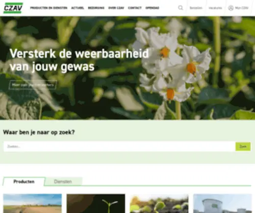 Czav.nl(CZAV is dé agrarische coöperatie in Zuid) Screenshot