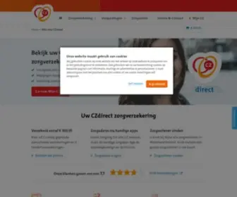 Czdirect.nl(Voordelig verzekerd met de CZdirect zorgverzekering inCZdirect) Screenshot