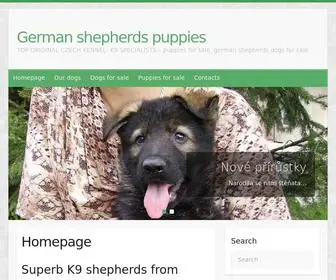 Czech-Dogs.com(German shepherds puppies) Screenshot