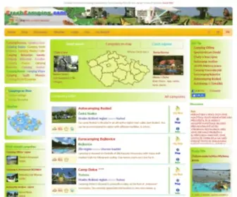 Czechcamping.com(The best Czech Campingsites) Screenshot