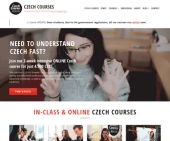 Czechcourses.cz(Czech Courses) Screenshot