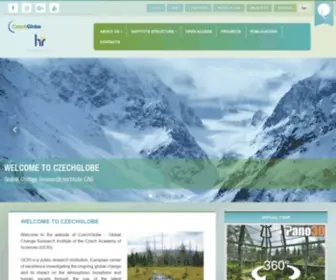 Czechglobe.cz(The website of czechglobe) Screenshot