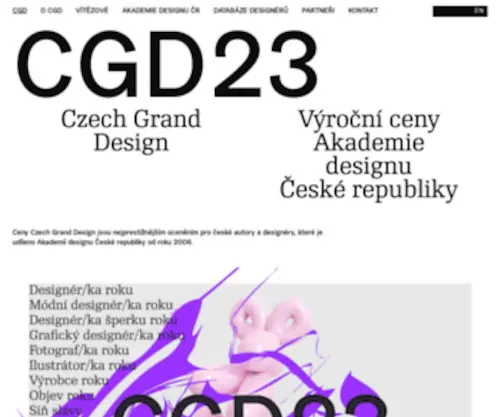 Czechgranddesign.cz(Ceny CZECH GRAND DESIGN) Screenshot