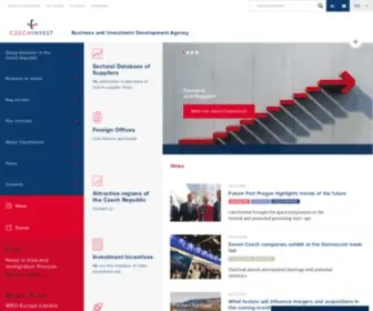 Czechinvest.org(Investment and Business Development Agency) Screenshot