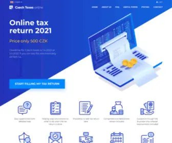 Czechtaxesonline.cz(Czech Taxes Online) Screenshot