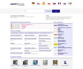 Czechtrade.us(CzechTrade database of manufacturers) Screenshot