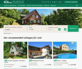 Czechvacation.com(Czech cottages and chalets) Screenshot