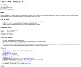 CZF-Praha.net(Praha, z.s.p.o) Screenshot