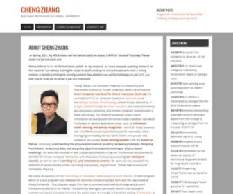Czhang.org(Cheng Zhang) Screenshot