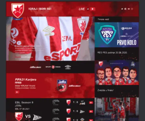 CZV-Esports.com(Crvena zvezda) Screenshot