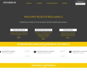 Czyuzna.pl(Pomagamy w Uznaniu Reklamacji Przez Sprzedawc) Screenshot