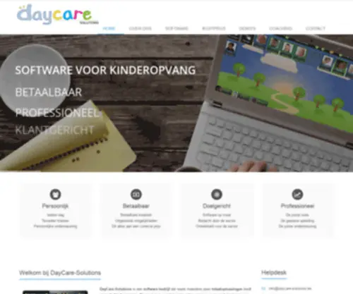 D-Care.be(Professionele software voor kinderopvang) Screenshot