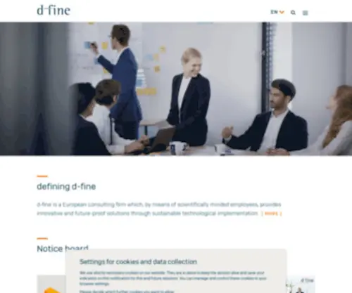 D-Fine.com(Managementberatung) Screenshot