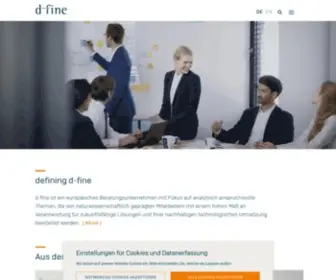 D-Fine.de(Managementberatung) Screenshot