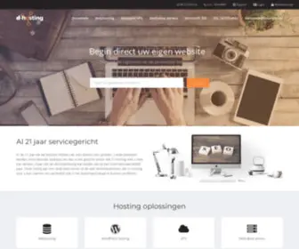 D-Hosting.nl(Webhosting en domeinnaam registratie) Screenshot