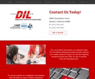 D-I-L.com(Dimensional Inspection Laboratories) Screenshot