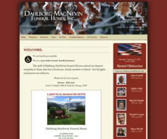 D-MFH.com(Dahlborg-MacNevin Funeral Home) Screenshot