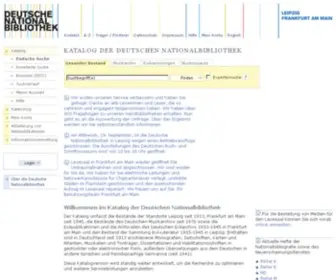 D-NB.info(Katalog der deutschen nationalbibliothek) Screenshot