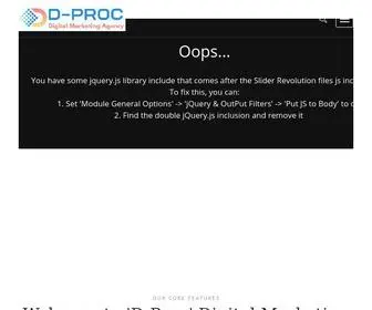 D-Proc.com(Leading Digital Marketing Agency) Screenshot