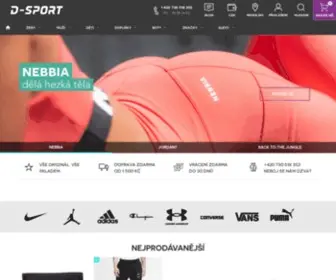 D-Sport.cz(D-SPORT | Streetwear a sport) Screenshot