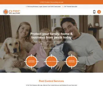 D-Tec.com.au(D-Tec Pest Solutions Safe effective Pest Control) Screenshot