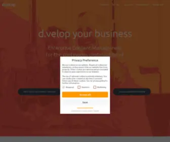 D-Velop.com(Software for digital document management) Screenshot