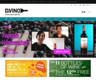 D-Vino.com(D.VINO Home) Screenshot