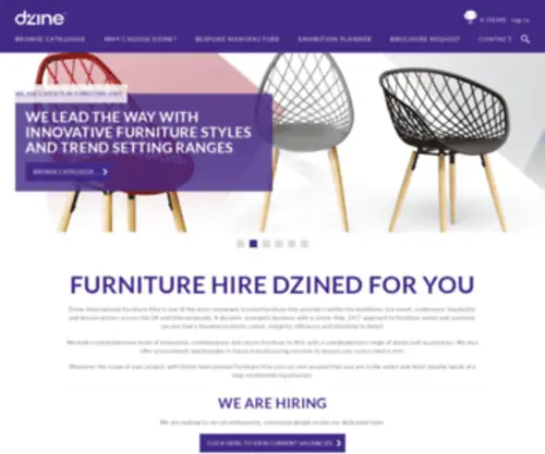 D-Zinefurniture.co.uk(Dzine International Furniture Hire) Screenshot