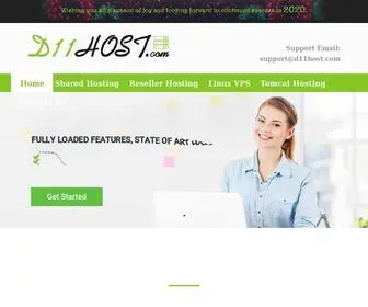 D11Host.com(Fast, Secure & Reliable Web Hosting @) Screenshot