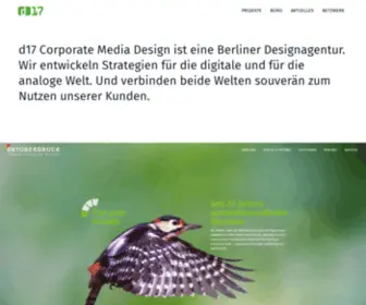 D17.de(D17 Corporate Media Design Berlin) Screenshot