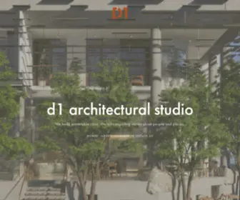 D1ARCH.com(D1 architectural studio) Screenshot