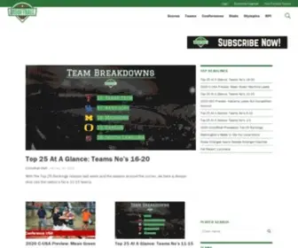 D1Softball.com(College Softball Rankings) Screenshot